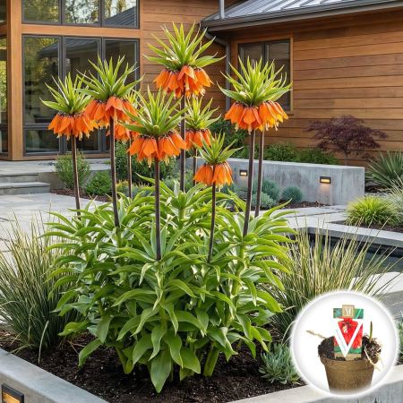 Flori Gradina si Balcon - fritillaria-imperialis-orange-beauty-ghiveci-pepiniera-sibiu