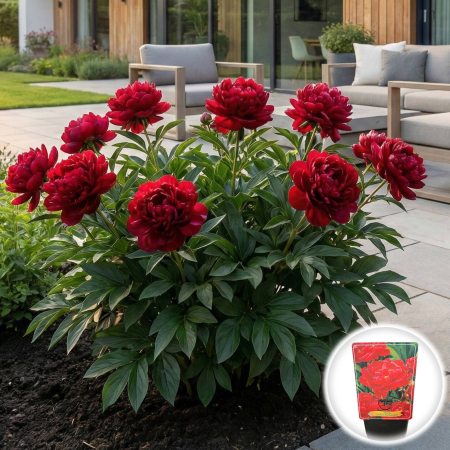 Bulbi de Bujori - bujor-karl-rosenfield-paeonia-rosu-dublu-pepiniera-sibiu