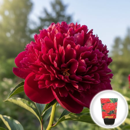 Bulbi de Bujori - bujor-karl-rosenfield-paeonia-rosu-dublu-pepiniera-sibiu