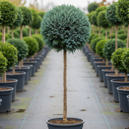 Chiparos - Chiparos Albastru Glob Chamaecyparis Columnaris pe Picior 100cm Pepiniera Sibiu