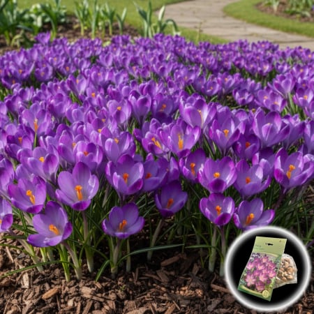 Bulbi de Flori - Crocus Ruby Giant - 15 Bulbi