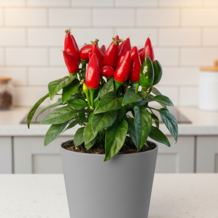 Plante Interior - Capsicum Salsa - Ardei ornamental - Rosu