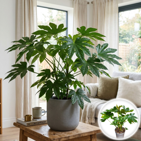 Plante Interior - fatsia-japonica-aralia-japoneza-planta-exotica-pepiniera-sibiu