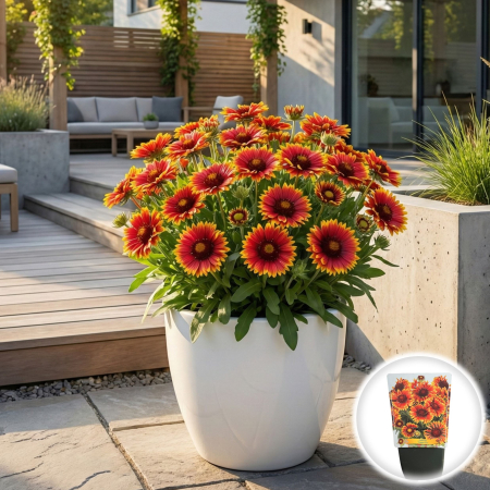 Flori Gradina si Balcon - gaillardia-cooper-sun-floare-de-patura-perena-pepiniera-sibiu