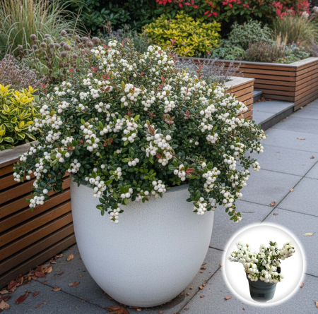 Plante Decorative - Gaultheria mucronata - Alb
