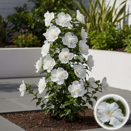 Hibiscus - Hibiscus Flower Tower White - 2L