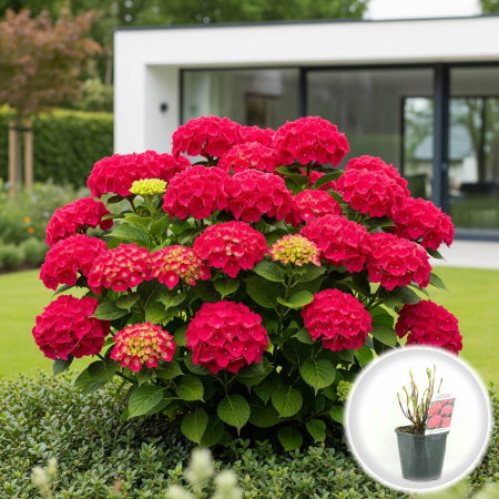 Hortensia - hortensie-rosie-hydrangea-macrophylla-ghiveci-pepiniera-sibiu