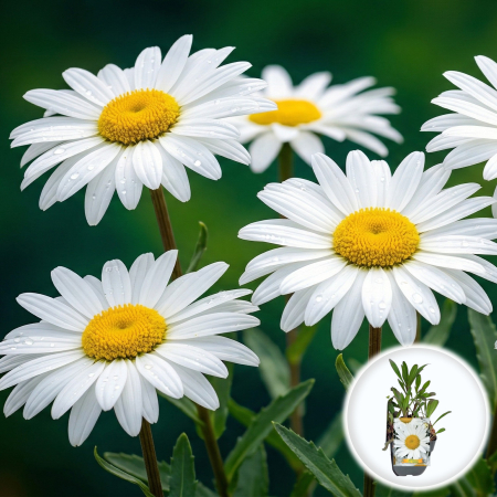 Bulbi de Leucanthemum - leucanthemum-madonna-margareta-alba-pitica-pepiniera-sibiu