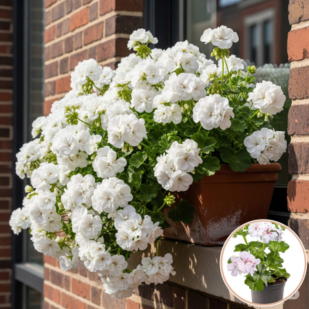 Flori Gradina si Balcon - Muscata Curgatoare Duble - Alba (P12)
