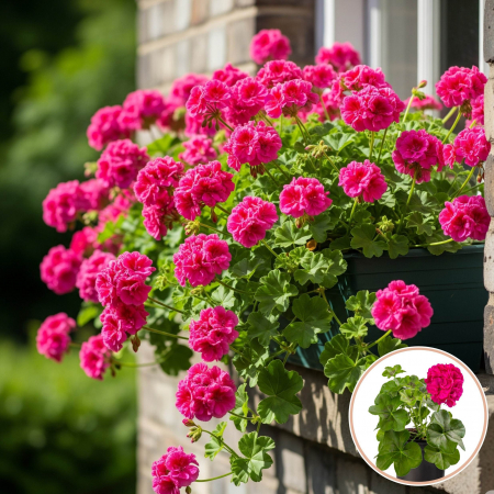 Flori Gradina si Balcon - Muscata Curgatoare Duble - Roz (P12)