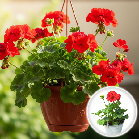 Flori Gradina si Balcon - Muscata Dreapta - Rosu - C3 Agatator