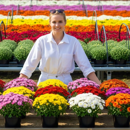 Pachet 10 Crizanteme (Chrysanthemum Multiflora) - (P12)