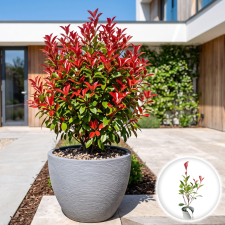 Photinia - photinia-fraseri-carre-rouge-arbust-rosu-pepiniera-sibiu