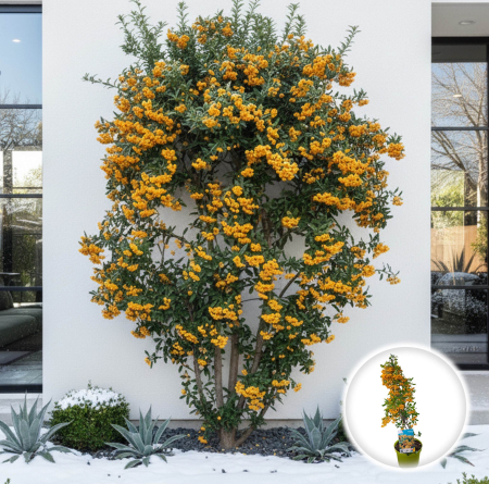 Plante Decorative - Pyracantha Soleil D'Or - 70cm