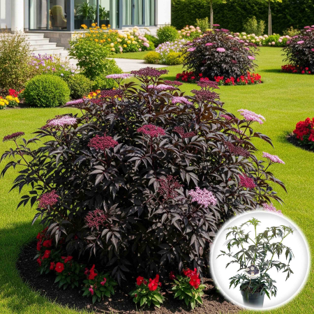Sambucus - Sambucus nigra Black Lace - 50cm+