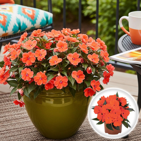 Flori Gradina si Balcon - Sporul Casei (Impatiens) - Alb (P11)