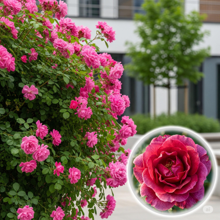 Trandafiri Floribunda - rosa-bonica-trandafir-floribunda-roz-pepiniera-sibiu