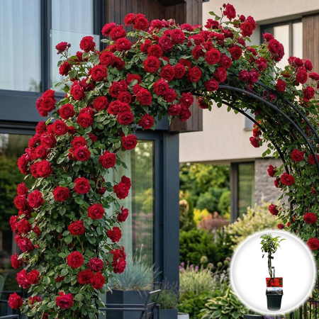 Trandafiri - trandafir-catarator-rosa-heidelberg-rosu-pepiniera-sibiu