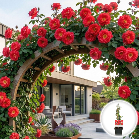 Trandafiri Parfumati - rosa-royal-queen-trandafir-catarator-rosu-pepiniera-sibiu