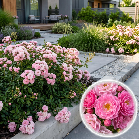 Trandafiri Pitici - rosa-pink-fairy-trandafir-ornamental-pepiniera-sibiu