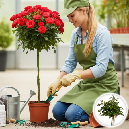 Trandafiri - trandafir-pomisor-royal-red-120cm-pepiniera-sibiu