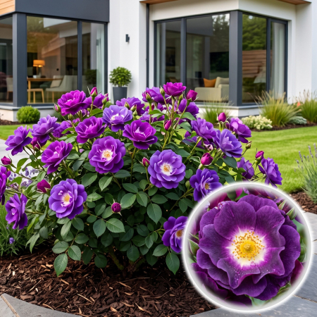 Trandafiri Floribunda - rosa-rhapsody-in-blue-trandafir-albastru-violet-pepiniera-sibiu