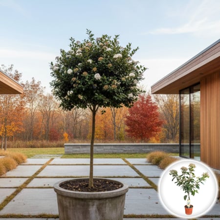 Plante Decorative - Viburnum tinus - pe tulpina (75cm+)