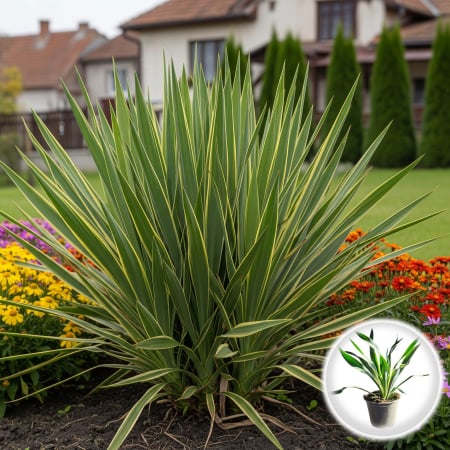 Yucca de Gradina - Yucca F. Variegata 40cm+