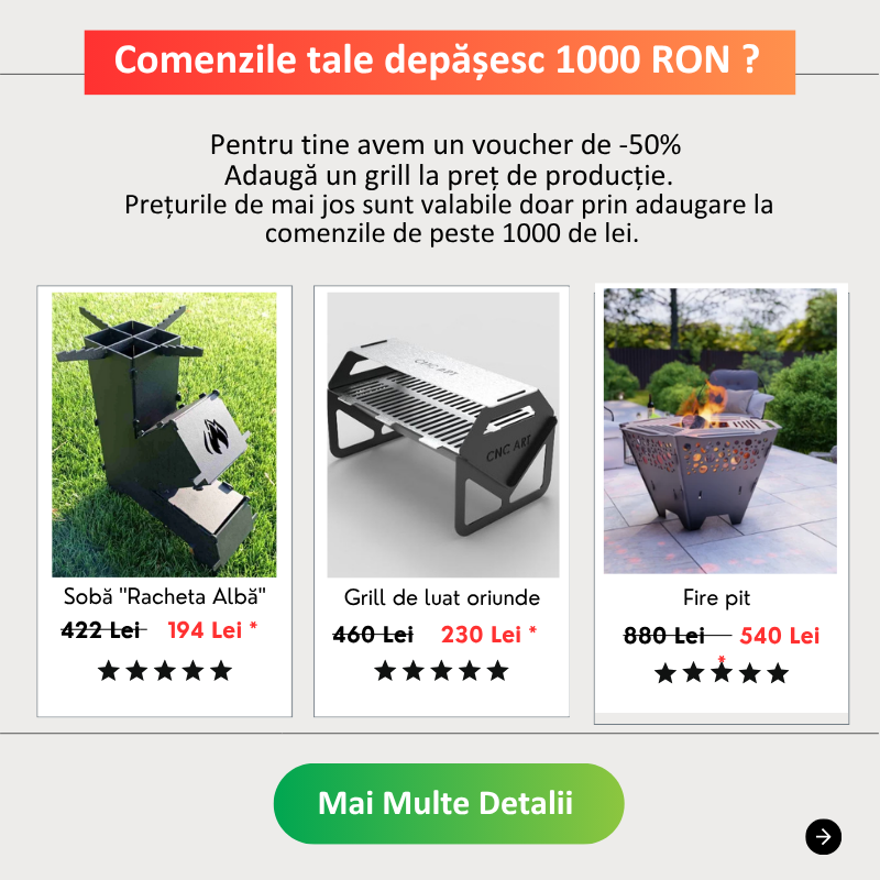 Voucher -50% pentru grilluri