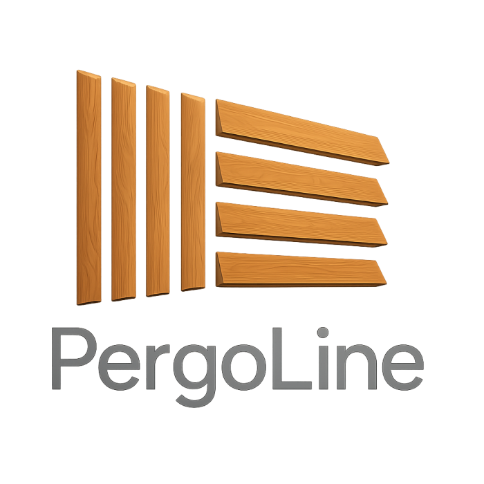 127 cm înălțime: kit complet Jaluzea reglabilă cu glisiere metalice PergoLino14 + 14 lamele 100-130 cm din lemn de pin natur [15]