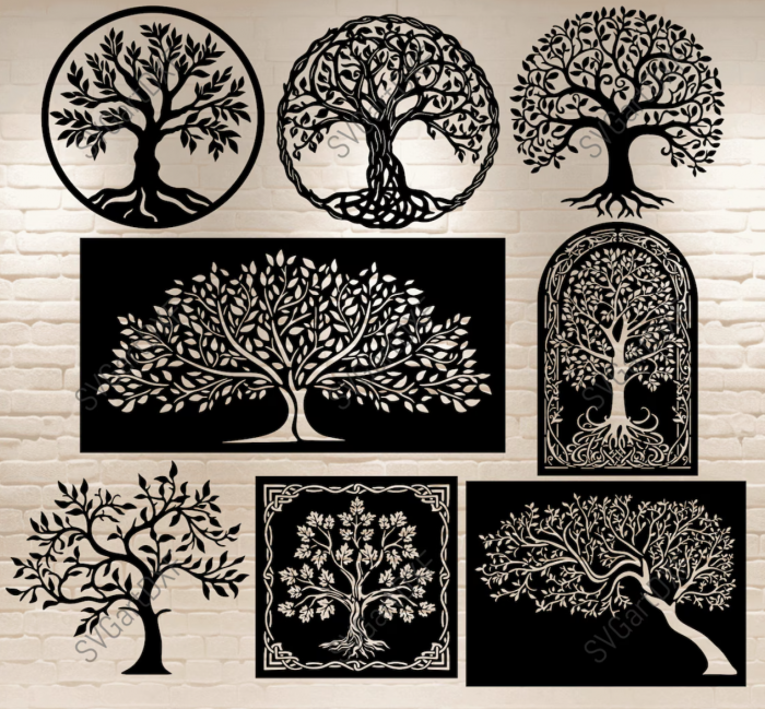 Decor de perete din metal - Pomul vietii - Tree7 [3]