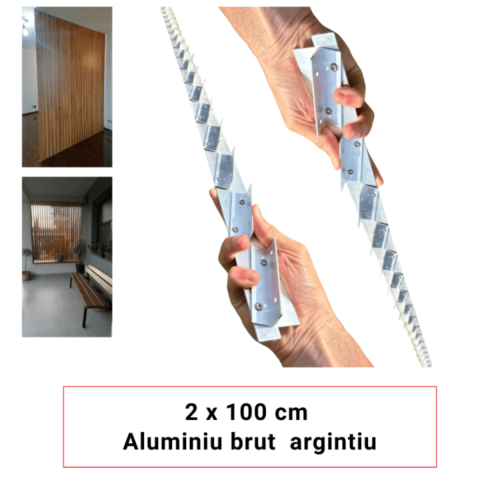 Feronerie glisiere din aluminiu pentru lamele orientabile [27]