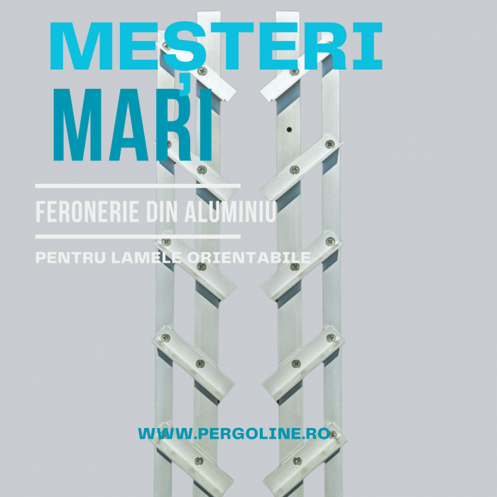 Feronerie glisiere din aluminiu pentru lamele orientabile [9]