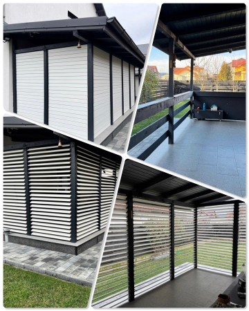 216 cm înălțime: kit complet Jaluzea reglabilă cu glisiere metalice + 24 lamele 100-130 cm din lemn de pin natur