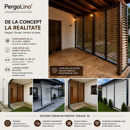 234 cm înălțime: kit complet Jaluzea reglabilă cu glisiere metalice + 26 lamele 100/110/130 cm din lemn de pin natur [27]