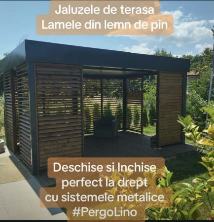 234 cm înălțime: kit complet Jaluzea reglabilă cu glisiere metalice + 26 lamele 100/110/130 cm din lemn de pin natur [31]