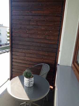 273 cm înălțime: kit complet Jaluzea reglabilă cu glisiere metalice + 30 lamele 100/110/130 cm din lemn de pin natur [8]