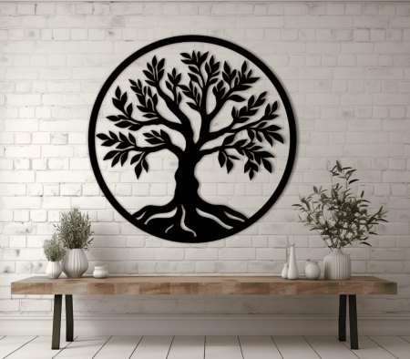 Decoratiuni ''Tree of life" - Decor de perete din metal - Pomul vietii - model D1