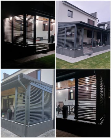 Glisiere din aluminiu - Feronerie glisiere din aluminiu pentru lamele orientabile