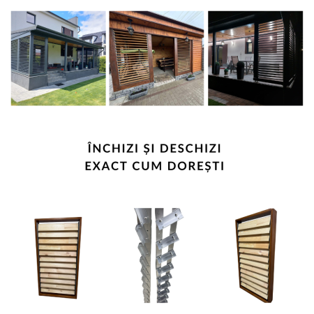 Feronerie cu glisiere aluminiu pentru lamele orientabile [19]