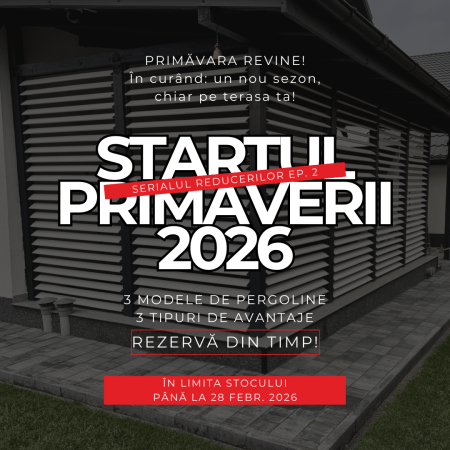 Feroneriile PergoLino® - Jaluzele de terasa cu lamele ajustabile bioclimatice. Feronerie metalica.