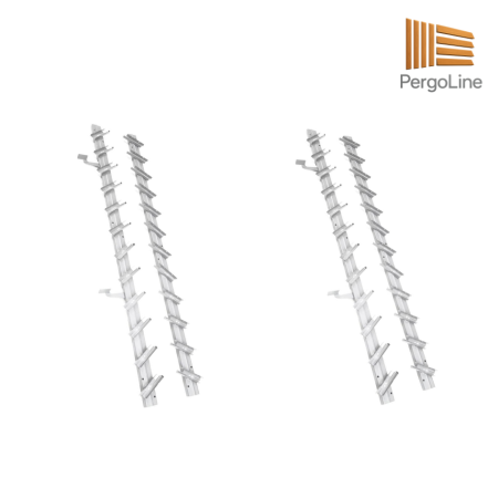 Jaluzele de terasa cu lamele ajustabile bioclimatice. Feronerie metalica. [16]