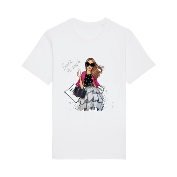 Tricou din bumbac organic personalizat cu imagini print tematica la moda [2]