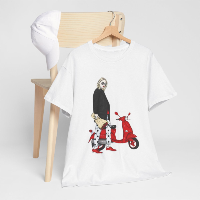 Tricou din bumbac organic personalizat cu imagini print tematica la moda [5]