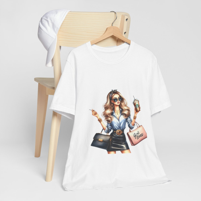 Tricou din bumbac organic personalizat cu imagini print tematica la moda [4]