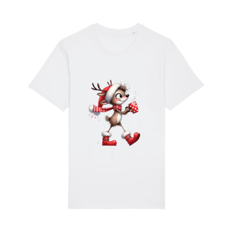 Tricou din bumbac organic personalizat cu imagini print tematica moda de Craciun. [2]