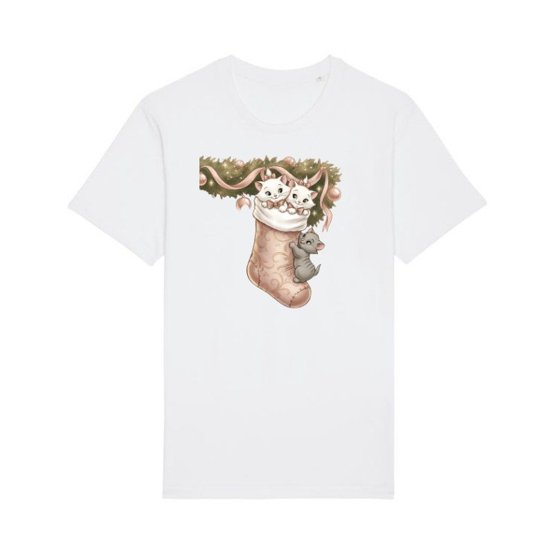 TRICOU DIN BUMBAC ORGANIC CHRISTMAS CATS [2]