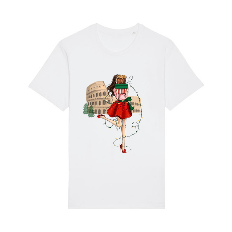 TRICOU DIN BUMBAC ORGANIC CHRISTMAS IN ROMA [2]