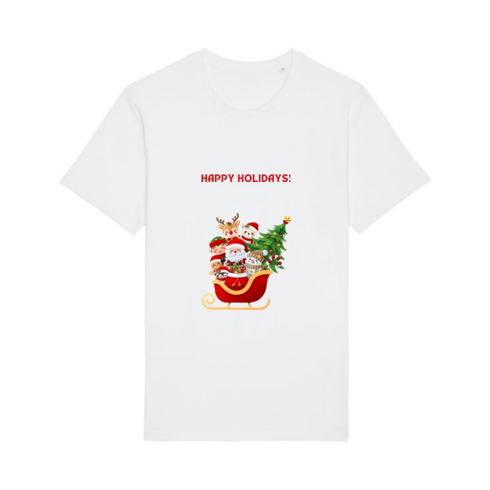 TRICOU DIN BUMBAC ORGANIC HAPPY HOLIDAYS [2]