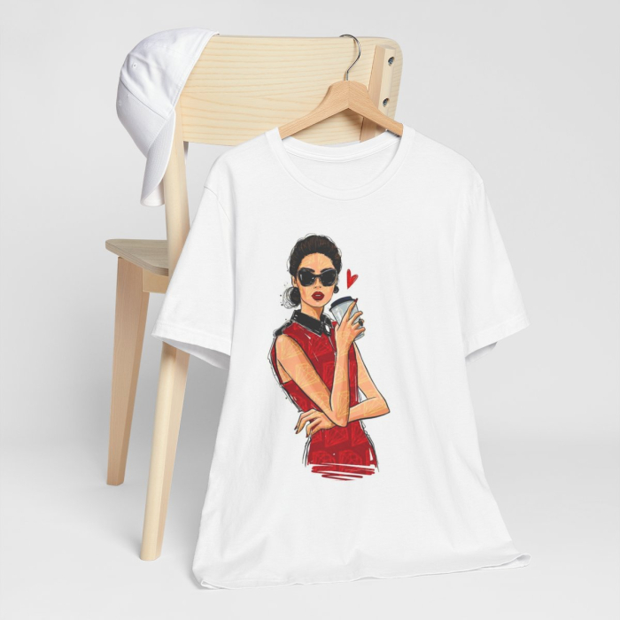 Tricou din bumbac organic personalizat cu imagini print tematica la moda [5]